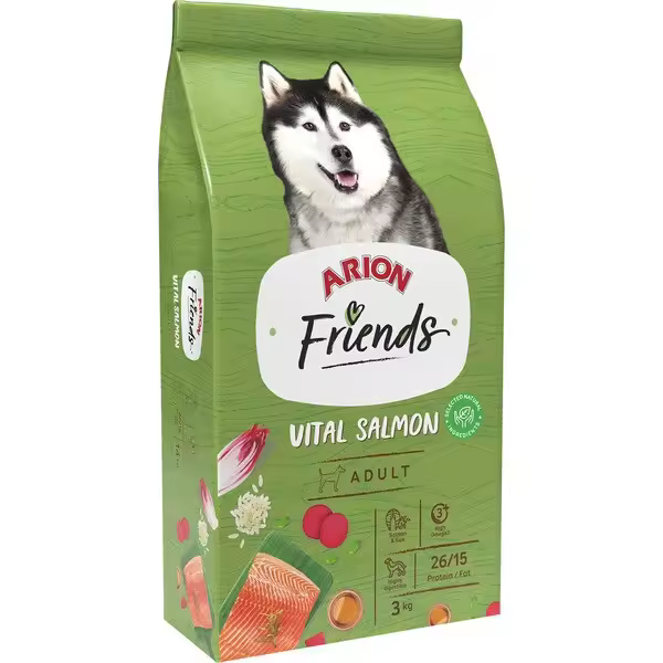 Pienso para Perro ARION Friends Vital Salmon y Rice 3kg - 1