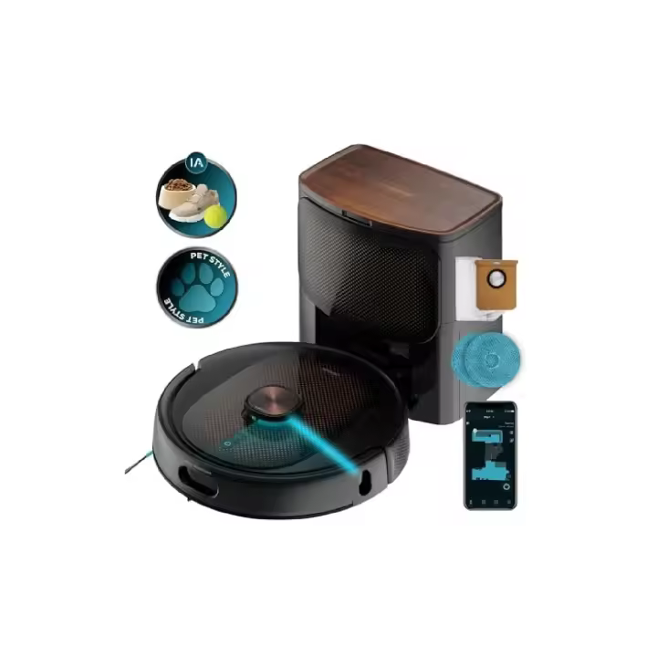 Cecotec Robots aspiradores Conga 10090 AI Spin Revolution Ultra Power Home Lifestyle - 1