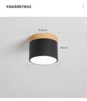 Lámpara De Techo LED Macaroon 220V Luz Variable De 3 Colores Moderna Para Decoración Interior De Habitaciones Y Cocinas Material De Madera Y Acrílico - details 13