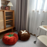 Cojín Redondo De Esponja Para Ventana De Dormitorio Con Forma De Tomate Y Setas Almohada De Mousse De Memoria Para Asiento Y Espalda - details 11