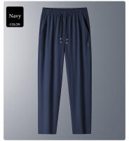 Pantalones De Verano Para Hombre Seda Helada Transpirables Casuales Delgados Secado Rápido Estilo Recto Cintura Elástica Deportivos Fitness - details 9