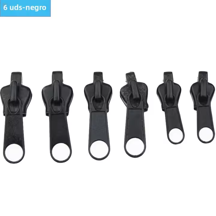 Kit De Reparación De Cremalleras Universal 6/36pcs Sliders De Cremallera Para DIY Accesorios De Costura Cremalleras Auto Bloqueables Ecológicas Impermeables Tamaños S M L - 1