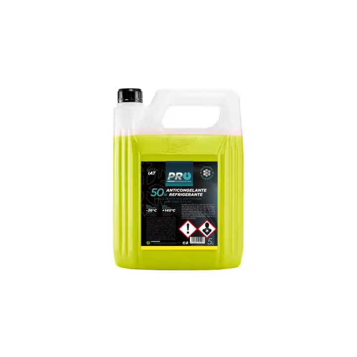 GARRAFA 5 LITROS ANTICONGELANTE AMARILLO 50% G12 PROQUISUR ARLO - 1