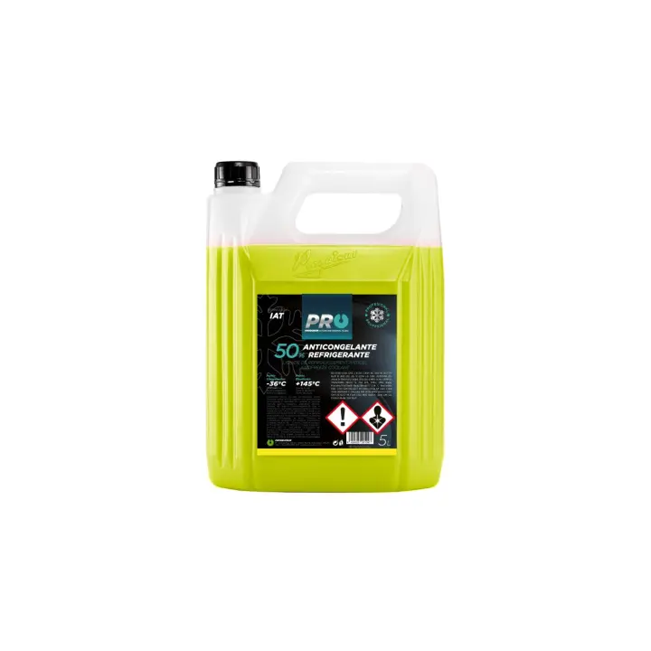 GARRAFA 5 LITROS ANTICONGELANTE AMARILLO 50% G12 PROQUISUR ARLO - 1