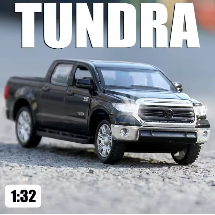 Toyota Tundra Pickup Truck 1:32 En Miniatura Modelo De Camión Todoterreno En Metal Con Sonido Y Luz Vehículo Diecast Para Juguete - 1