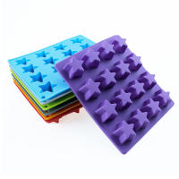 Molde De Silicona JCD Para Hielo Estrellado De 16 Cuadrículas Pentagrama Para Pastel Chocolate Helado Gelatina Galletas Herramientas De Hornear De La Cocina - details 3