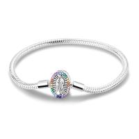 Pulsera De Plata 925 Para Mujer Con Cierre Original Y Cadena De Serpiente Adecuada Para Colgar Charm Brillo Zirconia Pulsera Clásica Para Fiestas - details 33