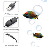 Lámpara LED para Acuario con Brazo Flexible – Luz para Pecera de 6W con Puerto USB, Protección Ocular y Clip de Montaje, Ideal para Plantas y Peces - details 4
