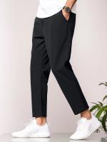 Nuevos Pantalones Casuales Para Hombre Primavera/Verano 2024 Color Sólido Deporte Quick Drying Cool Con Cinta Ajustable - details 0