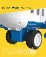 Juguete De Transformación Para Niños Avión De Plástico ABS Modelo Musical Simulación DIY Vía Inercia Regalo Para Niños - details 3