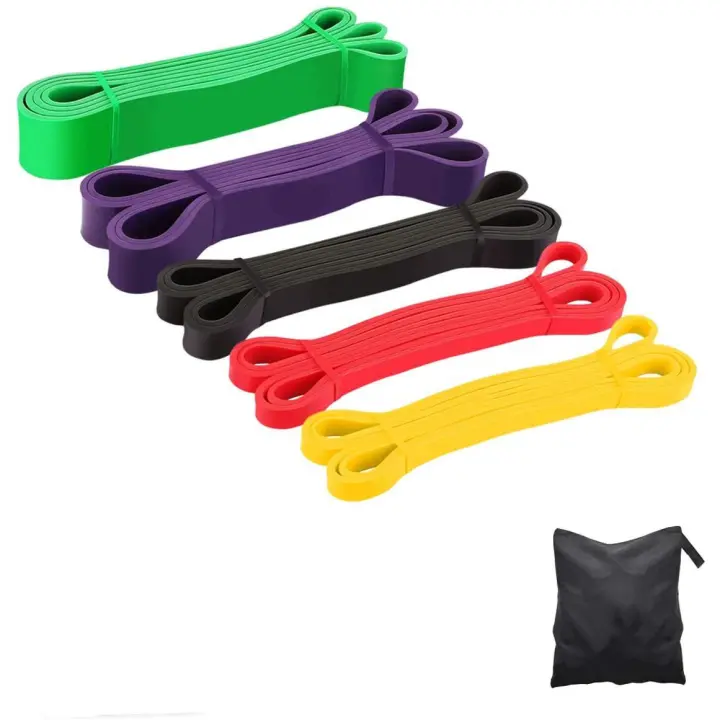 Bandas deportivas de resistencia y asistencia para dominadas, bandas de entrenamiento | Bandas de levantamiento de pesas, bandas elásticas de movilidad, banda de ejercicio para entrenamiento físico corporal, dominadas, estiramiento - 1