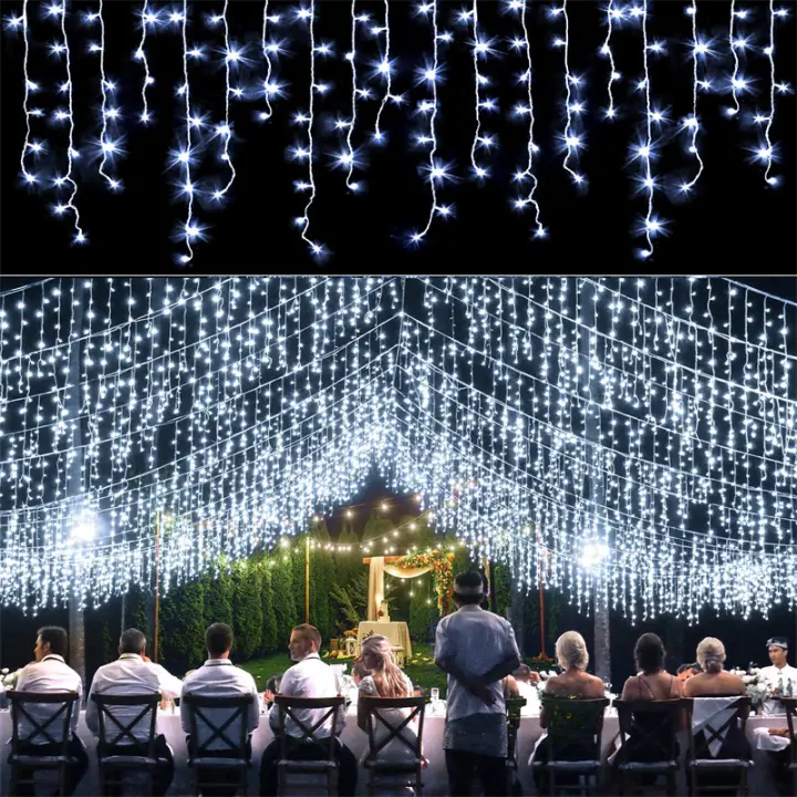 Guirnalda De Luces LED Para Exterior 4x0.6m Decoración De Navidad Para Patio Fénix De Hadas Cinta De Luces Para Bodas Y Jardines - 1