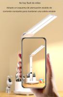 Lámpara De Mesa LED Doble Cabezal Multifuncional Plegable Con Calendario Y Reloj USB Para Lectura En La Habitación Luz De Noche Lateral - details 3