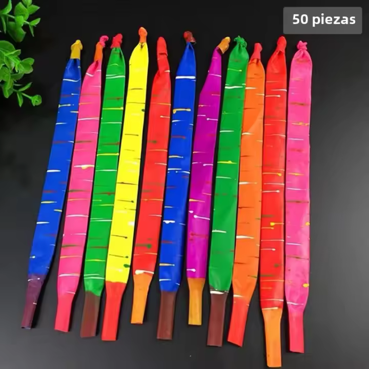 50/100pcs Globos De Látex De Color Longos Para Fiesta De Cumpleaños De Niños Con Sonido Al Aullar Decoración De Fiesta Juguete Clásico - 1