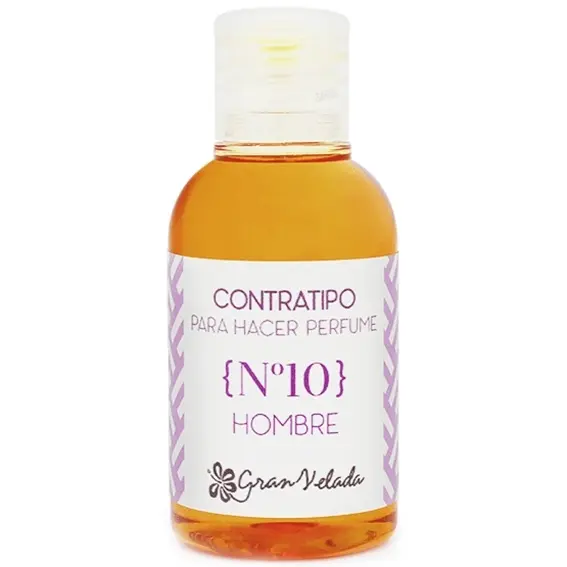 Fragancia de Equivalencia para Hombre N°10 en Uno | Frescura Cítrica, Floral y Amaderada | Ideal para Perfumes y Velas | Formato de 1 Litro - 1