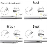 Bolígrafo Multifuncional De Metal 4 En 1 Con Sensor De Gravedad Para Estudiantes 3 Colores Mezcla De Bolígrafo De Bola Y Lápiz Mecánico Set De Bolígrafo De Gel Para Firmar - details 6