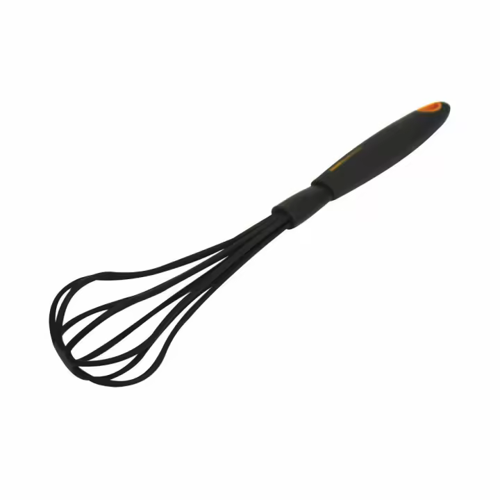 Fackelmann Soft Batidor Manual de Varillas, Nylon resistente hasta 220ºC y Mango Suave y Antideslizante de Polipropileno, Diseño Ergonómico, 29x7cm, 1 ud. - 1