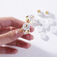200-500Pcs Almohadillas De Esponja Blanca Antichoque Para Joyería 12x12MM Protección Para Pendientes Piezas De Hacer Manualidades - details 3