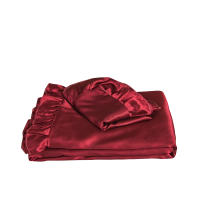 Set De Edredón Satinado 3PCS Rosa Y Rosa Claro Seda Suave Con Volante Patrón De Lujo Colchón Funda De Edredón Moderno Para Cama - details 22