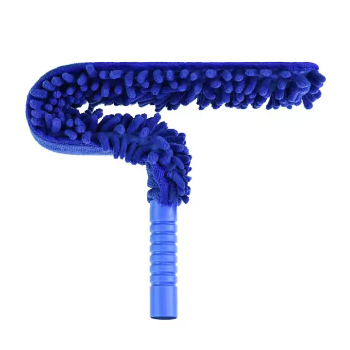 Kit De Limpieza De Hojas De Ventilador De Techo Con Microfibra Cepillo Flexible Para Alta Altura Eliminación De Polvo Y Cobertizos - 1