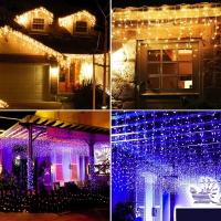 Guirnalda De Luces LED Para Exterior 4x0.6m Decoración De Navidad Para Patio Fénix De Hadas Cinta De Luces Para Bodas Y Jardines - details 21