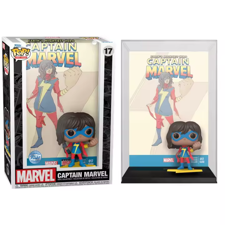 FUNKO POP! COMIC COVERS: MARVEL - CAPITANA MARVEL (KAMALA KHAN) EXCLUSIVO, 66644, Nº17, TIENDA CON LICENCIA OFICIAL - 1