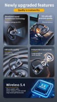Z66 Auriculares Bluetooth Deportivos V5.4 Sin Cables Con Tiempo De Espera Largo Auriculares Abiertos OWS Sin Insertarse En El Oído - details 1