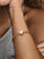 Pandora - Pulsera Pandora Moments with Cadena de Serpiente y Brilliant Crown-Baño de Oro de 14K - details 2