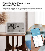 Sensor De Temperatura Y Humedad ZigBee Tuya Smart Girier Compatible Con Alexa Y Hey Google Termómetro Digital Para Interior - details 6