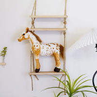 Muñeco De Peluche Caballo Realista 28cm Juguete Clásico De Alta Calidad Para Regalo De Cumpleaños Material Coton PP Adecuado Para Todas Las Edades - details 2