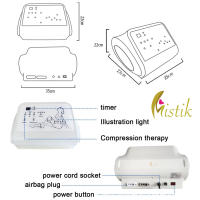 MISTIK  Máquina de Presoterapia Profesional Botas de Masaje Linfático Piernas Abdomen y Brazos Tratamiento de Celulitis Circulación Desintoxicación en Estética y Belleza Equipo Anticelulitico Complemento Cavitacion Radiofrecuencia Mistik Beauty Madrid - details 6