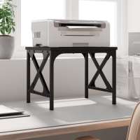 vidaXL Soporte de Impresora Estante Organizador Madera Ingeniería Roble Sonoma Color Gris sonoma,  Marrón roble,  Negro y mas - details 2