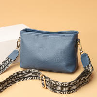 Bolso cruzado de cuero genuino para mujer, bandolera de hombro de vaca de Color sólido, a la moda, de lujo, para teléfono, 2022 - details 2