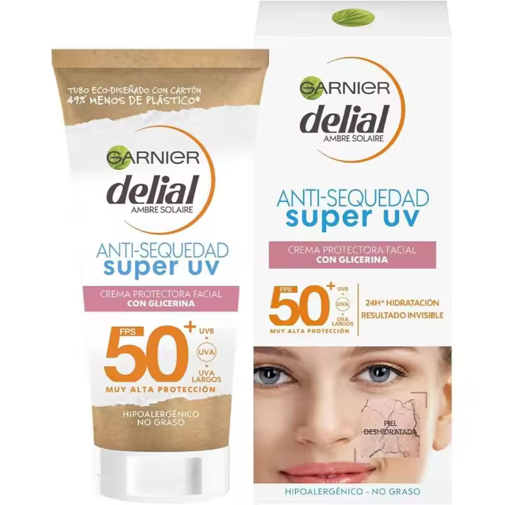 CREMA PROTECTORA ANTI-SEQUEDAD UV 50 24H HIDRATACIÓN GARBIER 50ML - 1