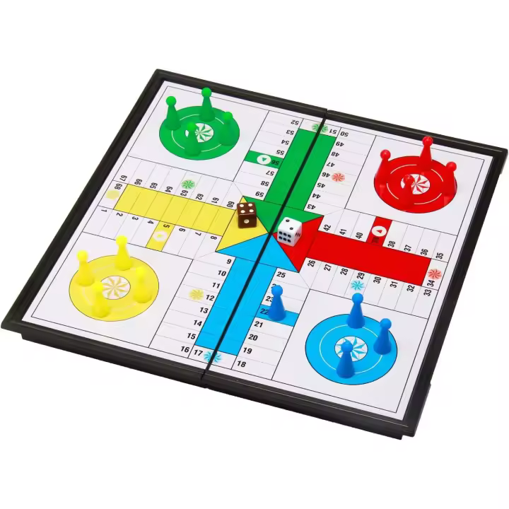 Juego DE LA Oca Clásico-Tabla de Cartón Resistant + 4 Fículas de Colores y Dado - Juego de Mesa Familiar para Niños y Adultos - Ideal para Gift (Años 6 +) - 1