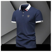 Camisa Polo Casual Para Hombres Verano 2024 Algodón Puro Manga Corta Cuello Redondo Botones Transpirable Top Masculino - details 12