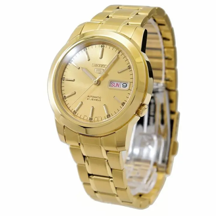 Seiko Watches Reloj Automático Unisex Seiko 5 SNKE56K1 38mm 30m WR Correa de Acero - 1