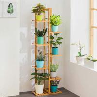 Estantería de Bambú para Plantas con 5/6/7 Niveles - Exhibición y Soporte de Macetas - Interior y Exterior - Salón, Balcón, Aire Libre - Ecológica - details 5