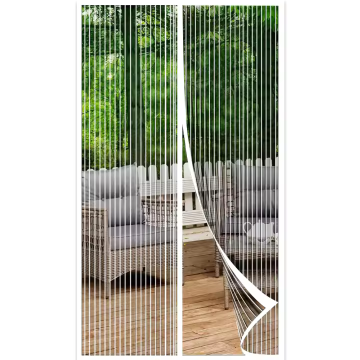 Puerta De Pantalla Magnética Self-sealing Para El Hogar Malla De Partición Que Evita Insectos Mascotas Y Niños. Tamaño 38x82 Pulgadas. Venta Por Pieza. - 1