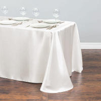 Mantel De Seda Rectangular 145x220cm Para Bodas Baby Shower Cumpleaños Eventos Banquete Decoración De Mesa Impermeable Estilo Sólido Tamaño 145x220 Cm - details 8