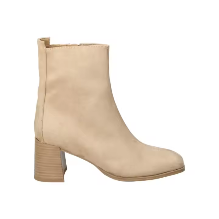 SKYDIVA | Botines de Tacón Skydiva para Mujer – Botines con Tacón con Cierre Cremallera en Color Camel – Modelo M3875 - 1
