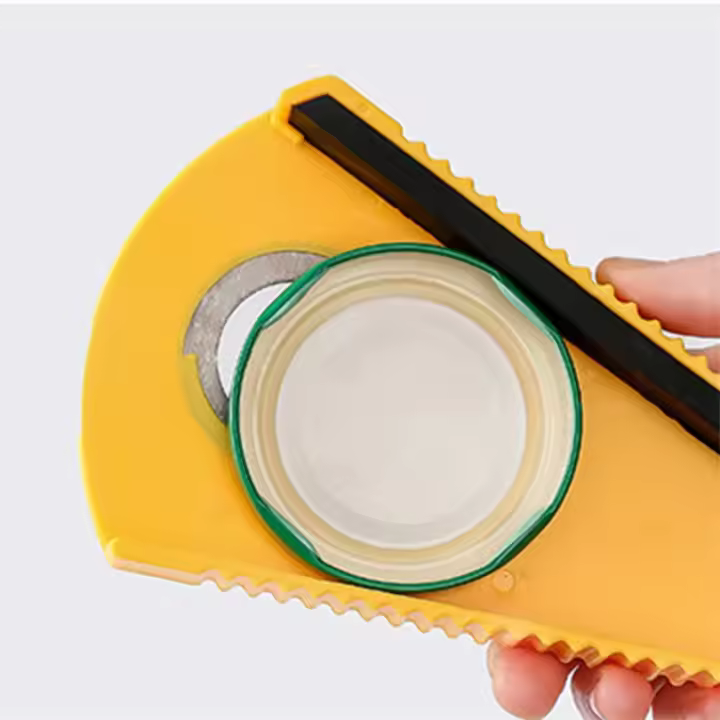 Abrebotellas Multifuncional Antideslizante Para Manos Débiles Y Niños Herramienta De Apertura De Botellas Y Jarros De Acero Inoxidable - 1