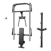 JAULA/ POWER RACK DE PARED PLEGABLE HMS KLT22 CON BANCO Y SOPORTE DE BARRAS Y DISCOS - details 1