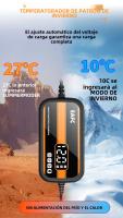 Cargador De Batería Para Coche SUV Motocicleta Inteligente 12V 2Ah-20Ah Con Pantalla Digital NarzrIe Reparación De Baterías De Agua Y Ácido - details 5