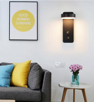 Lámpara De Pared Moderna Para Interior Con Interfaz USB Y Iluminación LED Táctil De 3 Colores Para Sala De Estar Dormitorio Pasillo - details 9