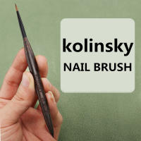 Cepillo De Uñas Kolinsky Con Mango De Sandalwood Liner Acrílico UV Gel Herramienta De Manicura Cristalina Para Pintura De Uñas - details 0