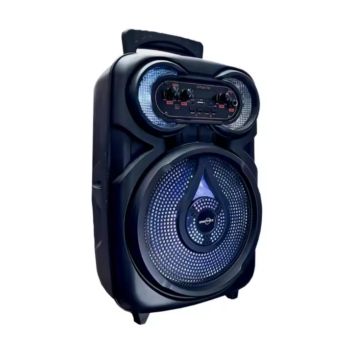 Altavoz GTS-1718 PartyBox 8” – Bluetooth, Micrófono, Luces LED y Sonido Envolvente - 1