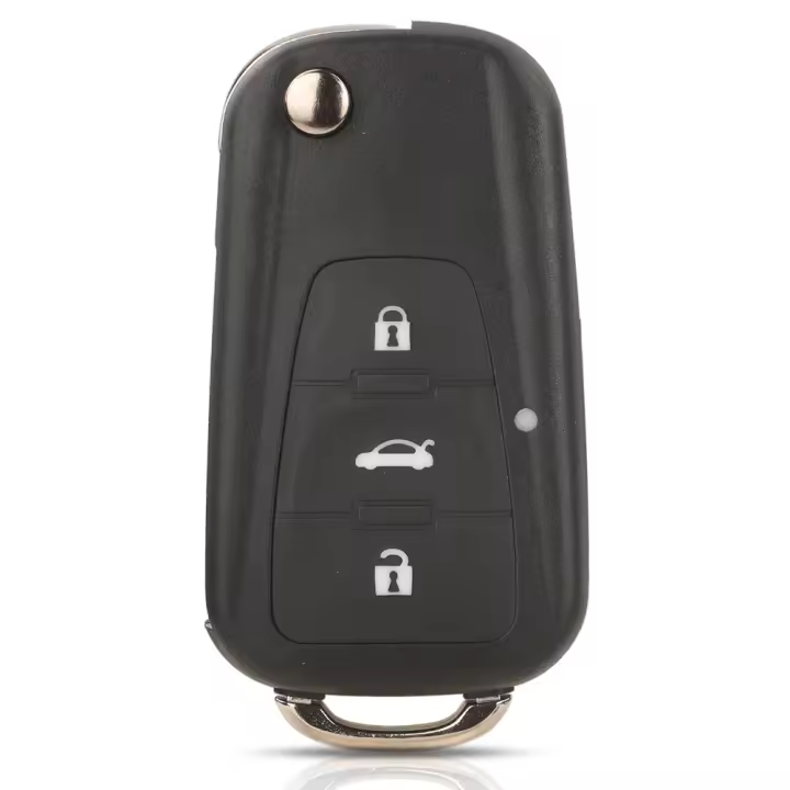 Carcasa De Llave De Coche Jingyuqin 3 Botones Plegable Para MG Roewe MG5 MG7 GT GS 350 360 750 W5 Cubierta De Repuesto ABS+metal - 1