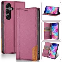 Funda De Cuero Magnética Para Samsung Galaxy A56 A36 A26 A16 A17 A06 A55 A35 A25 A54 A34 A15 5G A14 A07 A06 A71 A53 Con Tarjetero - details 14