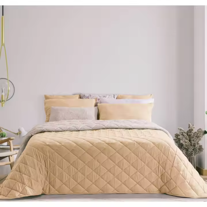 Edredón Comforter con tejido de Microfibra y reverso de Borreguito CAMILA - 1